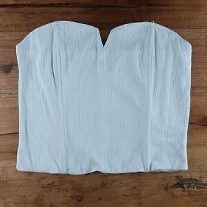 ANTHROPOLOGY PORRIDGE CLOTHING MINT GREEN STRAPLESS CROP TUBE TOP SIZE XL NWT